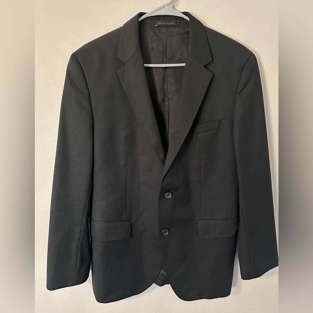 Nordstroms men’s black 100% wool virgin blazer size 40s